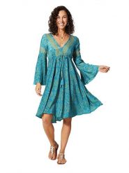 Ipanima Sukienka w kolorze niebieskim rozmiar: 34/36. Niebieskie sukienki Ipanima, bez wzorów, bez kołnierzyka, bez ramiączek, midi. Za 78.99 zł.