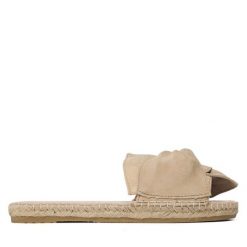 Klapki Manebi. Brązowe klapki Manebi, bez wzorów, bez obcasa. Za 329.99 zł.