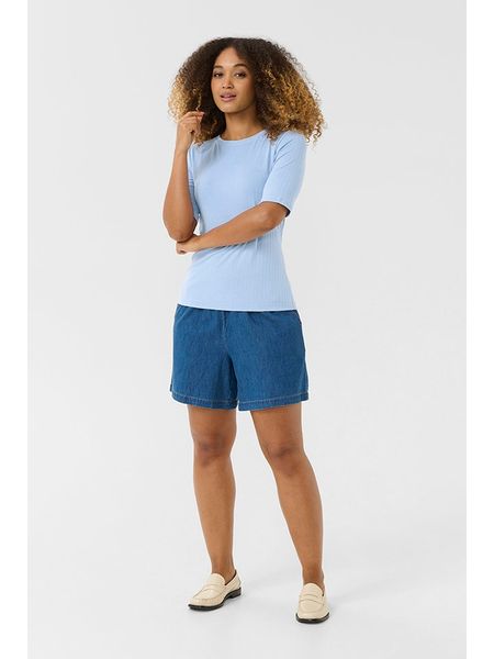 CULTURE Koszulka w kolorze błękitnym rozmiar: XL. Niebieskie bluzki Culture, xl, bez wzorów, bez kołnierzyka, bez ramiączek. Za 82.64 zł.