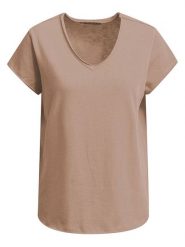 Smith & Soul Koszulka w kolorze jasnobrązowym rozmiar: L. Brązowe bluzki Smith & Soul, l, bez wzorów, z bawełny, bez kołnierzyka, bez ramiączek. Za 78.99 zł.