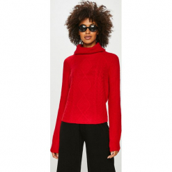 Tally Weijl - Sweter. Czerwone swetry TALLY WEIJL, l, z dzianiny, z krótkim rękawem. Za 119.90 zł.
