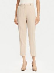 Maryley Chinosy 25EB571/21BE Beżowy Regular Fit. Brązowe spodnie materiałowe Maryley, s, bez wzorów, z syntetyku. Za 169.99 zł.