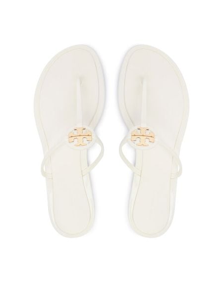 Tory Burch Japonki Mini Miller Jelly 166808 Biały. Białe klapki Tory Burch, bez wzorów, z syntetyku, bez obcasa. Za 583.99 zł.