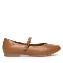 Baleriny Lasocki. Brązowe baleriny Lasocki, bez wzorów, bez obcasa. Za 149.99 zł.