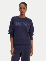 DKNY Sport Bluza DP6T1561 Granatowy Oversize. Niebieskie bluzy DKNY Sport, xs, bez wzorów, z bawełny, bez kaptura. Za 309.99 zł.