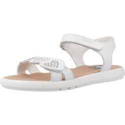 Sandały PABLOSKY 430300P Biały. Białe sandały PABLOSKY, bez wzorów, ze skóry, bez obcasa, bez zapięcia. Za 257.99 zł.