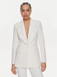 Elisabetta Franchi Marynarka GI-069-41E2-V580 Biały Regular Fit. Białe marynarki i żakiety Elisabetta Franchi, bez wzorów, z syntetyku. Za 2,209.00 zł.