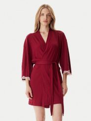 Tommy Hilfiger Szlafrok UW0UW06076 Czerwony. Czerwone szlafroki TOMMY HILFIGER, s, bez wzorów, z bawełny, bez ramiączek, bez kaptura. Za 349.99 zł.