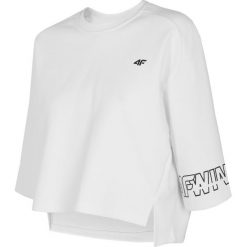 Bluza damska BLD272 - biały. Białe bluzy 4f, bez wzorów, z dresówki, bez kaptura. W wyprzedaży za 59.99 zł.
