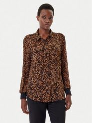 DKNY Koszula P43A8FXZ Brązowy Regular Fit. Brązowe koszule DKNY, l, bez wzorów, z syntetyku, bez kołnierzyka, bez ramiączek. Za 439.99 zł.