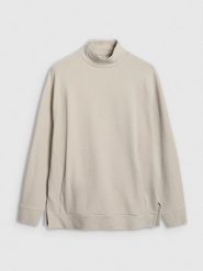 4F Bluza dresowa do jogi i pilatesu damska - beżowa L. Brązowe bluzy 4f, l, bez wzorów, z bawełny, bez kaptura. Za 199.99 zł.