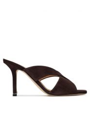 BOSS Klapki Charlize Samule 50563356 Brązowy. Brązowe klapki Boss, bez wzorów, ze skóry, bez obcasa. Za 1,849.00 zł.