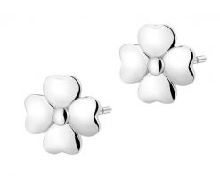 Kolczyki srebrne - koniczyny. Szare kolczyki Apart, srebrne. Za 74.00 zł.