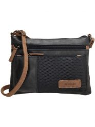 Beagles Torebka "Brunete" w kolorze czarnym - 24 x 16 x 4 cm rozmiar: onesize. Czarne torby na ramię Beagles, bez wzorów, z materiału, na ramię, bez dodatków. Za 84.45 zł.