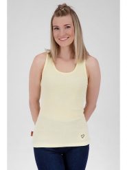 Alife and kickin Top "Lisa" w kolorze kremowym rozmiar: L. Brązowe koszulki sportowe Alife and Kickin, bez wzorów, bez ramiączek. Za 37.38 zł.