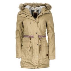 Rip Curl płaszcz damski Montauk Parka M beżowy. Brązowe parki Rip Curl, m, bez wzorów, bez kaptura. W wyprzedaży za 578.00 zł.