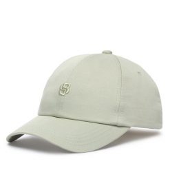 Czapka z daszkiem BOSS. Zielone czapki Boss, bez wzorów. Za 169.99 zł.