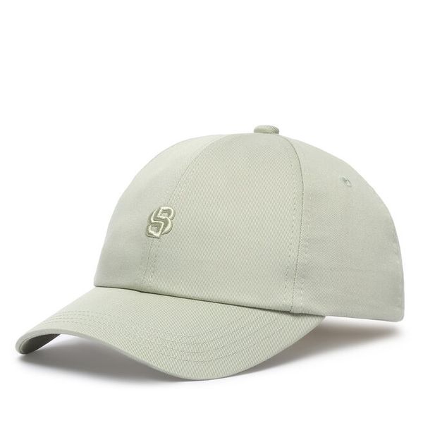 Czapka z daszkiem BOSS. Zielone czapki Boss, bez wzorów. Za 169.99 zł.