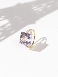 DIAMOND & CO Złoty pierścionek "Pink Fiction" z diamentami rozmiar: 52. Różowe pierścionki Diamond & Co, z ametystem, złote. Za 1,972.95 zł.