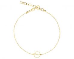 Złota bransoletka - love. Żółte bransoletki Apart, złote. Za 729.00 zł.