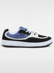 Vans Skórzane sneakersy "Speed LS" w kolorze biało-niebiesko-czarnym rozmiar: 45. Białe trampki Vans, bez wzorów, bez zapięcia. Za 166.88 zł.