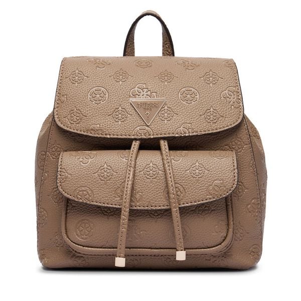 Plecak Guess. Brązowe plecaki Guess, z aplikacjami. Za 639.99 zł.