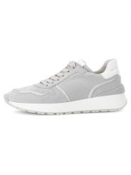 Gabor Skórzane sneakersy w kolorze szarym rozmiar: 37. Szare trampki Gabor, bez wzorów, bez zapięcia. Za 246.53 zł.