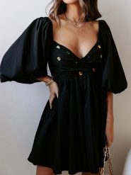 Milan Kiss Sukienka w kolorze czarnym rozmiar: XL. Czarne sukienki Milan Kiss, xl, bez wzorów, bez kołnierzyka, bez ramiączek, midi, rozkloszowane. Za 101.23 zł.