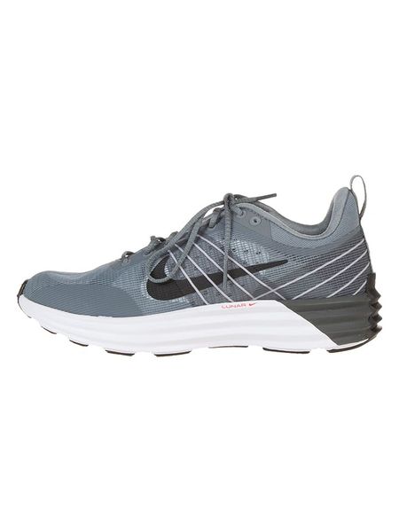 Nike Skórzane sneakersy "Lunar Roam" w kolorze szarym rozmiar: 42. Szare trampki Nike, bez wzorów, z materiału, bez zapięcia. Za 271.03 zł.