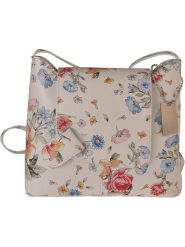 Florence Bags Skórzana torebka "Sabu" w kolorze kremowym ze wzorem - 23 x 20 x 6 cm rozmiar: onesize. Brązowe torby na ramię Florence Bags, bez wzorów, z materiału, na ramię, bez dodatków. Za 173.99 zł.