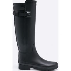Hunter - Kalosze. Czarne kalosze Hunter, bez wzorów, z materiału. W wyprzedaży za 579.90 zł.