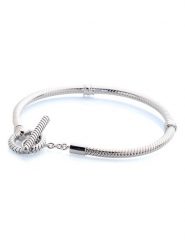 Pandora Srebrna bransoletka z zawieszką rozmiar: onesize. Szare bransoletki Pandora, srebrne. Za 229.95 zł.