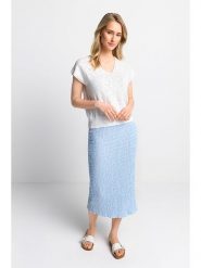 Rich & Royal Sweter w kolorze białym rozmiar: XL. Białe swetry Rich & Royal, xl, bez wzorów, ze splotem, bez ramiączek. Za 176.08 zł.