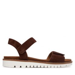 Sandały Ara. Brązowe sandały Ara, bez wzorów, sportowe, bez obcasa, na płaskiej podeszwie, bez zapięcia. Za 399.99 zł.