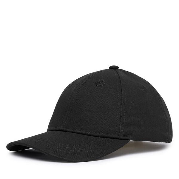 Czapka z daszkiem Guess. Czarne czapki Guess, z aplikacjami. Za 194.99 zł.