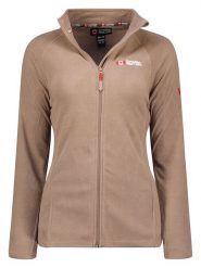Canadian Peak Kurtka polarowa "Tugeak" w kolorze szarobrązowym rozmiar: XL. Brązowe bluzy Canadian Peak, xl, bez wzorów, z materiału, bez ramiączek. Za 65.69 zł.