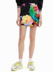 Desigual Spódnica mini 23SWFW09 Kolorowy Slim Fit. Spódnice Desigual, l, bez wzorów, z bawełny, mini. Za 209.99 zł.