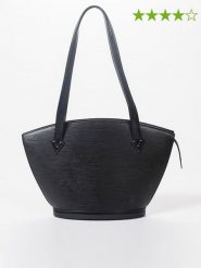 Louis Vuitton Skórzana torebka "Saint Jacques PM" w kolorze czarnym - 23 x 24 x 10 cm rozmiar: onesize. Czarne torby na ramię Louis Vuitton, bez wzorów, z materiału, na ramię, bez dodatków. Za 2,696.99 zł.