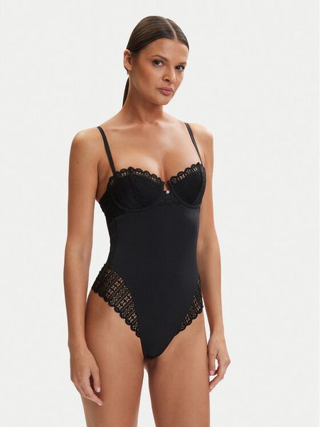 BOSS Body Guipure 50561173 Czarny. Czarne body Boss, m, bez wzorów, z syntetyku. Za 342.99 zł.