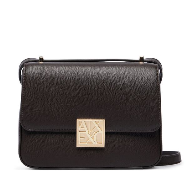 Torebka Armani Exchange. Brązowe listonoszki Armani Exchange, bez wzorów, bez dodatków. Za 614.99 zł.