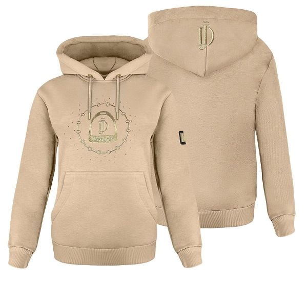 Bluza jeździecka damska JD ATTACK Suzie. Brązowe bluzy JD ATTACK, l, bez wzorów, z bawełny, bez kaptura. Za 229.00 zł.