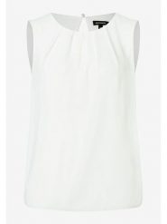 More & More Bluzka w kolorze białym rozmiar: 44. Białe bluzki More & More, bez wzorów, bez kołnierzyka, bez ramiączek. Za 56.99 zł.