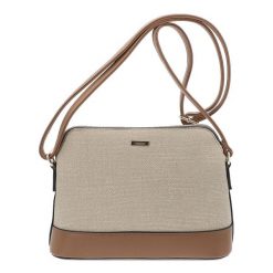 Beżowa Stylowa Damska Torebka Rieker. Brązowe torby na ramię Rieker, bez wzorów, z tkaniny, eleganckie, na ramię, bez dodatków. Za 209.00 zł.