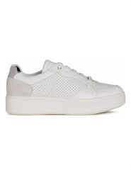 Geox Skórzane sneakersy "Henbus" w kolorze białym rozmiar: 36. Białe trampki Geox, bez wzorów, z gumy, bez zapięcia. Za 278.45 zł.