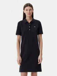 Gant Sukienka codzienna Shield 4201529 Czarny Regular Fit. Czarne sukienki GANT, na co dzień, m, bez wzorów, z bawełny, bez kołnierzyka, bez ramiączek, proste. Za 269.99 zł.