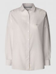 Pepe Jeans Koszula w kolorze lawendowo-białym rozmiar: L. Białe koszule Pepe Jeans, l, bez wzorów, z jeansu, bez kołnierzyka, bez ramiączek. Za 136.45 zł.