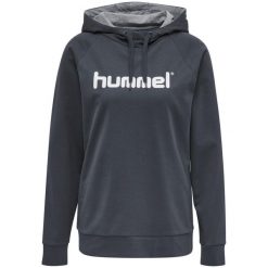 Damska bluza z kapturem Hummel Hmlgo Logo. Brązowe bluzy Hummel, s, bez wzorów, z polaru, z kapturem. Za 212.90 zł.