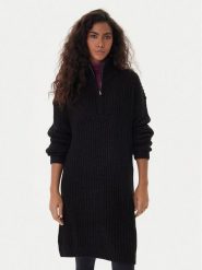 Roxy Sukienka dzianinowa Home Again SD ERJKD03535 Czarny Regular Fit. Czarne sukienki Roxy, l, bez wzorów, z dzianiny, bez kołnierzyka, bez ramiączek. Za 439.99 zł.