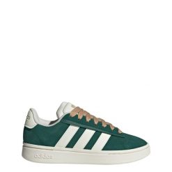 Buty Grand Court Alpha. Białe trekkingi Adidas, z tkaniny, trekkingowe. Za 419.00 zł.