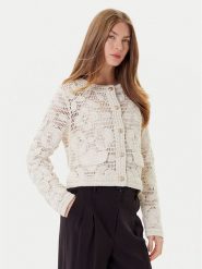 Morgan Kardigan 252-MDAF Beżowy Regular Fit. Brązowe kardigany Morgan, m, bez wzorów, z bawełny. Za 379.99 zł.
